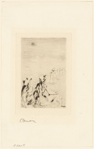 Enfants sur la Plage, Berneval - Pierre Auguste Renoir