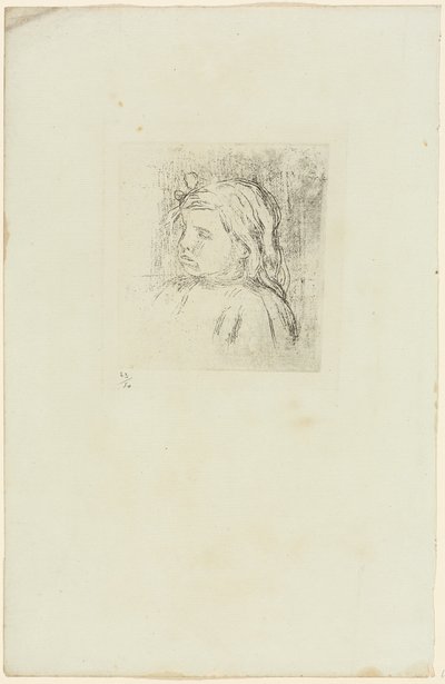 Claude Renoir tourné trois quarts à gauche - Pierre Auguste Renoir