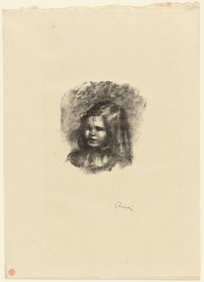 Claude Renoir, tourné vers la gauche - Pierre Auguste Renoir