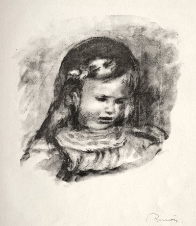 Claude Renoir, la tête baissée, 1904 - Pierre Auguste Renoir