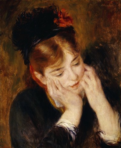 Contemplation, 1877 - Pierre Auguste Renoir