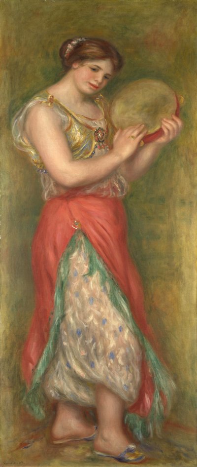 Danseuse avec tambourin, 1909 - Pierre Auguste Renoir