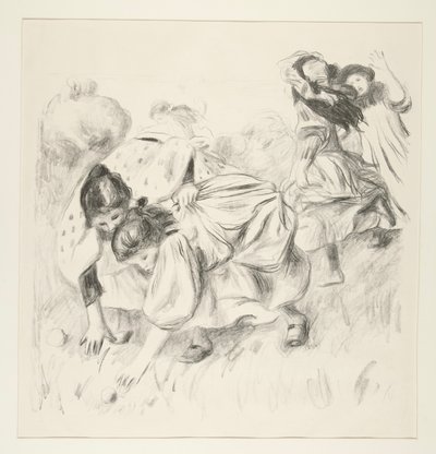 Enfants jouant à la balle - Pierre Auguste Renoir