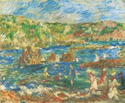 Enfants sur la plage de Guernesey, vers 1883 - Pierre Auguste Renoir