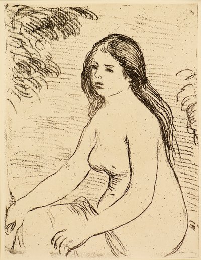 Femme nue assise - Pierre Auguste Renoir
