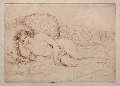 Femme nue couchée - Pierre Auguste Renoir