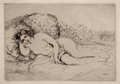 Femme nue couchée - Pierre Auguste Renoir