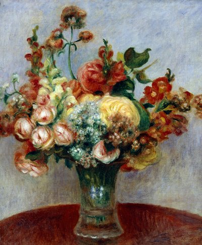 Fleurs dans un vase, par Pierre-Auguste Renoir - Pierre Auguste Renoir