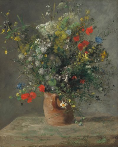 Fleurs dans un vase, c.1866 - Pierre Auguste Renoir
