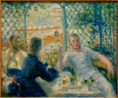 Petit déjeuner au Restaurant Fournaise (Le déjeuner des canotiers) - Pierre Auguste Renoir