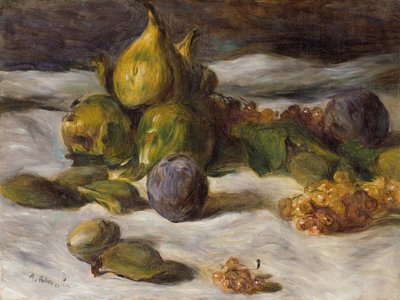 Nature morte aux fruits (figues et groseilles) - Pierre Auguste Renoir