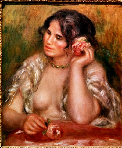 Gabrielle a la rose - Pierre Auguste Renoir