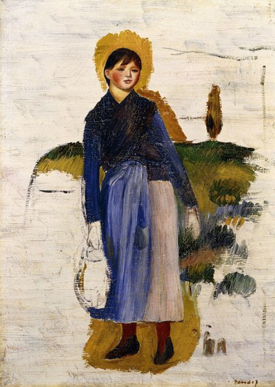 Fille avec des bas rouges, 1886 - Pierre Auguste Renoir