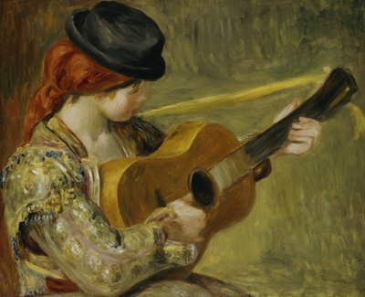 Fille avec une guitare, 1897 - Pierre Auguste Renoir