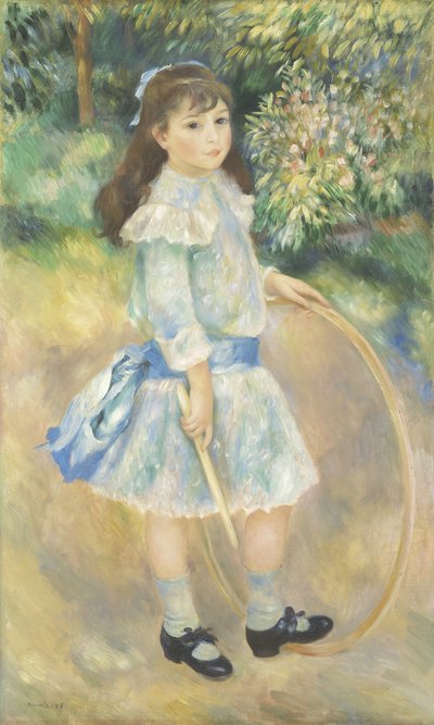 Fille avec un cerceau, 1885 - Pierre Auguste Renoir