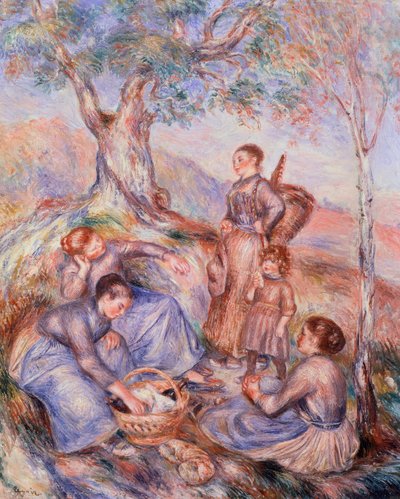Petit déjeuner des moissonneurs par Pierre-Auguste Renoir - Pierre Auguste Renoir
