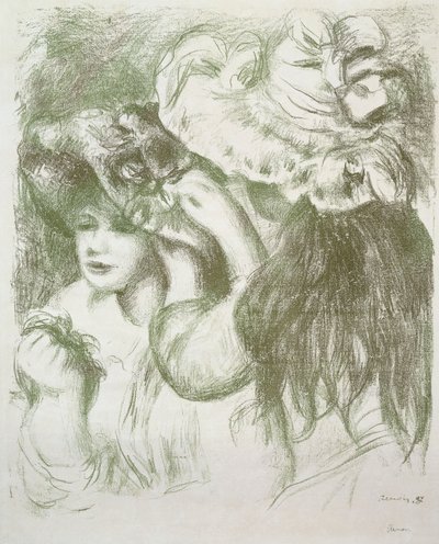 Le Chapeau Épinglé, Première Planche, c.1897 - Pierre Auguste Renoir