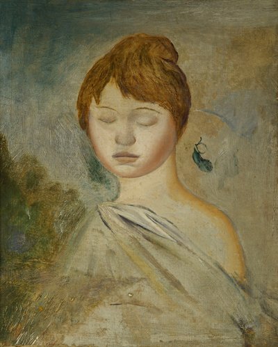 Tête de Jeune Femme, vers 1887 - Pierre Auguste Renoir