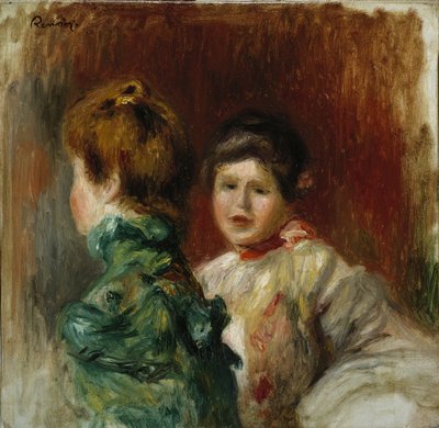 Têtes de deux femmes, vers 1895 - Pierre Auguste Renoir