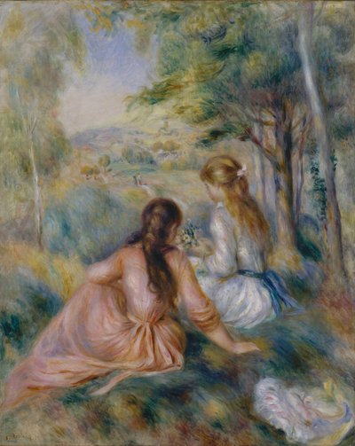 Dans le pré, 1888-92 - Pierre Auguste Renoir
