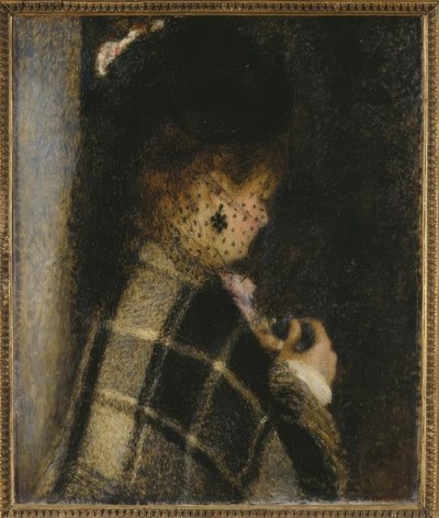Jeune femme à la voilette - Pierre Auguste Renoir
