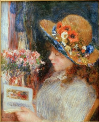 Jeune fille lisant - Pierre Auguste Renoir