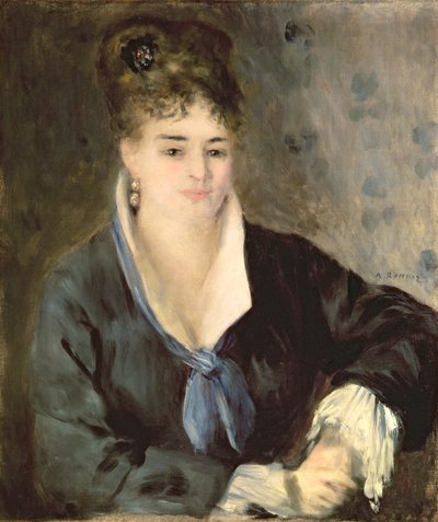 Dame en noir - Pierre Auguste Renoir