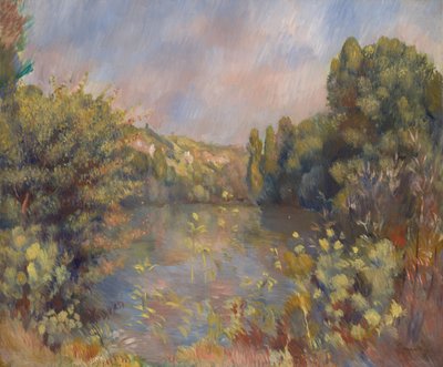 Paysage au bord du lac, vers 1889 - Pierre Auguste Renoir