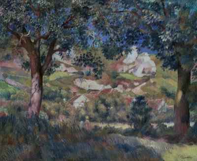 Paysage à La Roche Guyon, c.1887 - Pierre Auguste Renoir