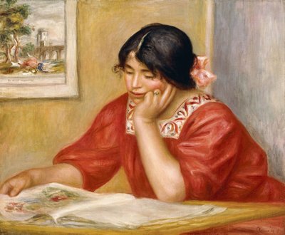 Léontine lisant, 1909 - Pierre Auguste Renoir