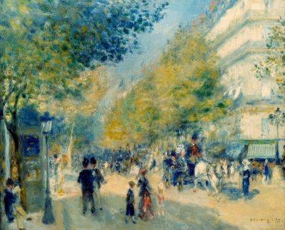 Les grands Boulevards - Pierre Auguste Renoir