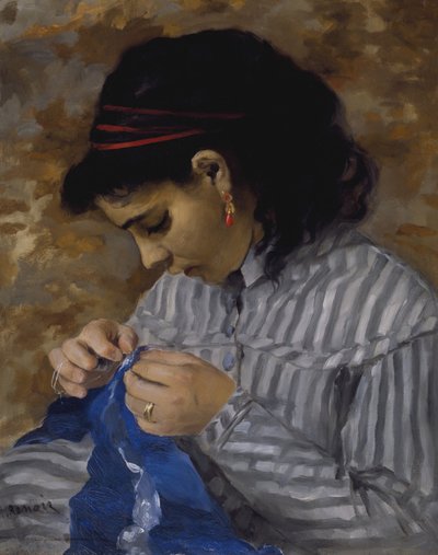 Lise cousant - Pierre Auguste Renoir