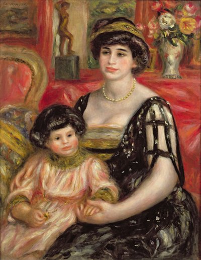 Madame Josse Bernheim-Jeune et son fils Henry, 1910 - Pierre Auguste Renoir