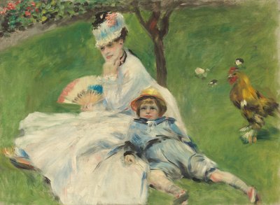 Madame Monet et son fils - Pierre Auguste Renoir
