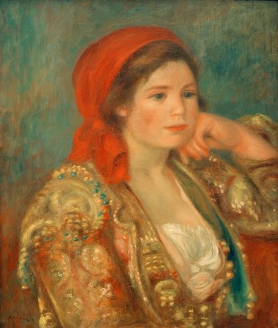 Fille avec veste espagnole - Pierre Auguste Renoir