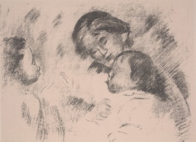 Maternité : Gabrielle, Jean et une fille - Pierre Auguste Renoir