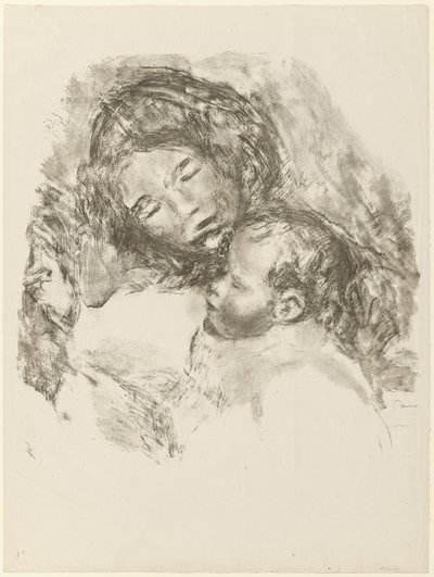 Maternité, grande plaque - Pierre Auguste Renoir