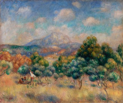 Montagne Sainte-Victoire (Paysage) - Pierre Auguste Renoir
