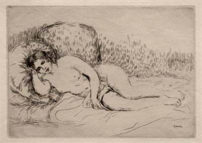Femme nue couchée - Pierre Auguste Renoir