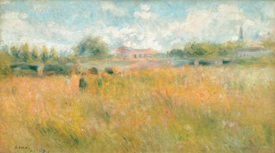 Paysage au bord de la Seine à Rueil - Pierre Auguste Renoir