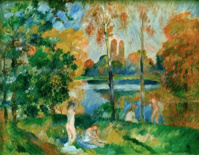 Paysage avec baigneuses - Pierre Auguste Renoir