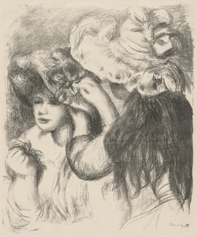 Épingler le chapeau, 1897 - Pierre Auguste Renoir