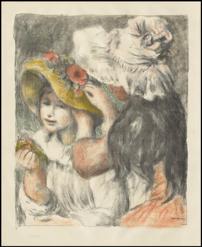 Épingler le chapeau : Deuxième plaque, vers 1898 - Pierre Auguste Renoir