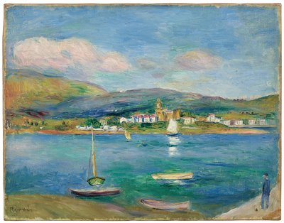 Port de pêche, Vue de Fontarabie depuis Hendaye - Pierre Auguste Renoir