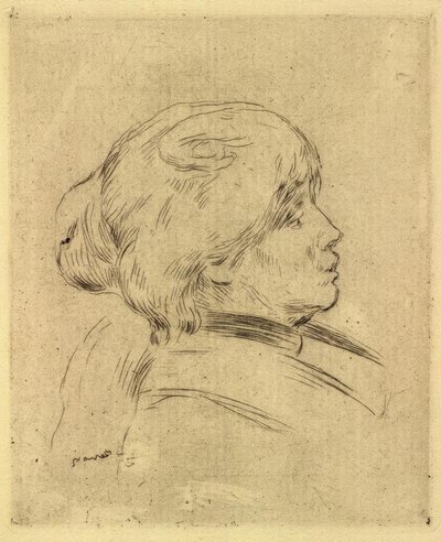 Portrait de Berthe Morisot - Pierre Auguste Renoir