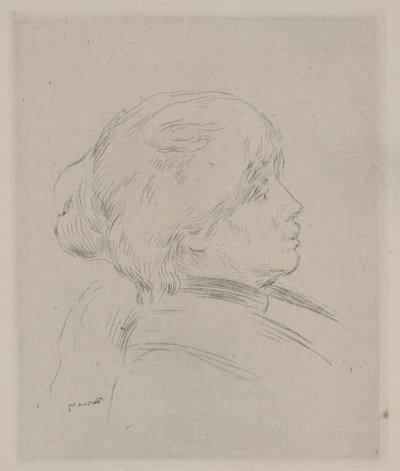 Portrait de Berthe Morisot - Pierre Auguste Renoir
