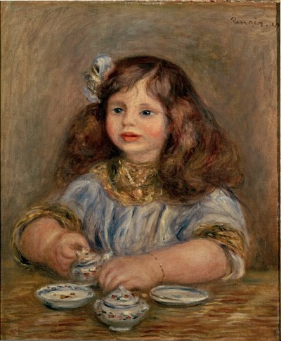 Portrait de Geneviève Bernheim de Villers (1907-1936), future comtesse Jean de la Chapelle - Pierre Auguste Renoir