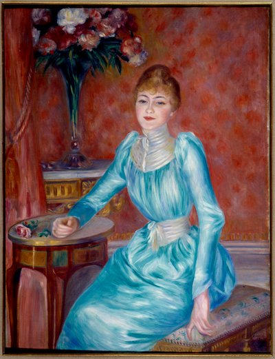 Portrait de Madame de Bonnieres. Henriette de Bonnieres, épouse du romancier et critique du Figaro Robert de Bonnieres - Pierre Auguste Renoir