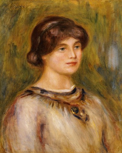 Portrait de Marie Lestringuez - Pierre Auguste Renoir
