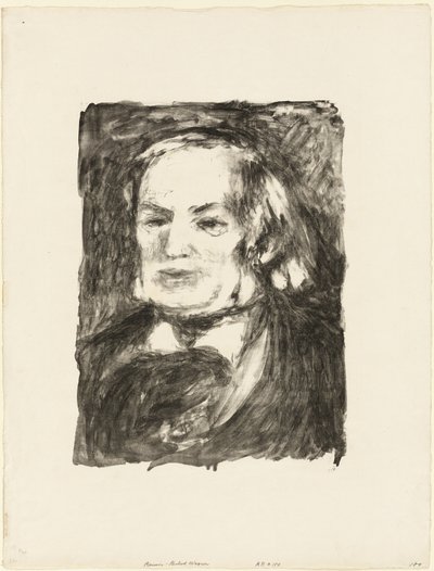 Portrait de Richard Wagner - Pierre Auguste Renoir